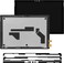 PEHDPVS for Microsoft Surface Pro 6 1807 1809 2018 Screen Replacement for Surface Pro 6 LCD Display LP123WQ1 6870S2403A Digitizer 2736x1824 123 inch LED Display Touch Screen Digitizer Assembly