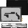 PEHDPVS for Microsoft Surface Pro 6 1807 1809 2018 Screen Replacement for Surface Pro 6 LCD Display LP123WQ1 6870S2403A Digitizer 2736x1824 123 inch LED Display Touch Screen Digitizer Assembly