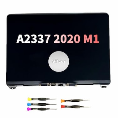 LCDMACAPP CY Replacement 133 Laptop LCD Display Assembly for MacBook Air Retina M1 A2337 EMC 3598 MGN63 MGN73Silver