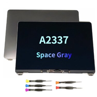 LCDMACAPP CY LCD Screen Replacement for MacBook Air M1 A2337 2020 13 EMC 3598 LCD Display Assembly 2560x1600 Space Gray