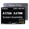 GBOLE A1706 A1708 LCD Screen Replacement kit for MacBook Pro Retina A1706 A1708 Late 2016 Mid 2017 Full LCD LED Screen Assembly Display EMC 3071 EMC 3163 EMC 3164 MLH12 MNQF2 MPXV2LLA Space Grey