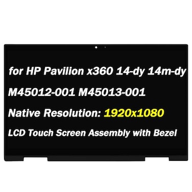PEHDPVS Replacement for HP Pavilion x360 14dy 14mdy Series 14mdy0013DX 14mdy0023DX 14mdy1023DX M45012001 M45013001 14 1920x1080 30Pin LCD Touch Screen Assembly