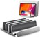 ARGIGU Vertical Laptop Stand for Desk Updated Version3Slot SpaceSaving Aluminum Desktop Stand Holder with Adjustable Dock Size Compatible for All MacBookHPDellSurfaceSamsungChrome BookSilver