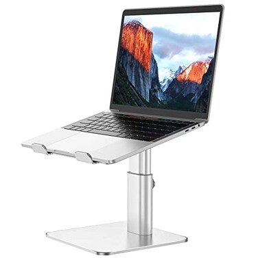 BESIGN LSX6N Laptop Stand Ergonomic Adjustable Notebook Riser Computer Holder Laptop Mount Compatible with 10156 Laptops Silver