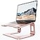 Nulaxy Laptop Stand Ergonomic Aluminum Laptop Computer Stand Detachable Laptop Riser Notebook Holder Stand Compatible with MacBook Air Pro Dell XPS HP Lenovo More 1016 Laptops Rose Gold
