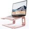 Nulaxy Laptop Stand Ergonomic Aluminum Laptop Computer Stand Detachable Laptop Riser Notebook Holder Stand Compatible with MacBook Air Pro Dell XPS HP Lenovo More 1016 Laptops Rose Gold