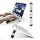 AQUUES Solutions ProRiser by PostureUp SelfAdhesive NonScratch Aluminum Laptop Keyboard Stand for Desk 175 3in Elevation Adjustable Computer Stand Laptop Riser for Up to 20in Laptops and Keyboards