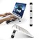AQUUES Solutions ProRiser by PostureUp SelfAdhesive NonScratch Aluminum Laptop Keyboard Stand for Desk 175 3in Elevation Adjustable Computer Stand Laptop Riser for Up to 20in Laptops and Keyboards
