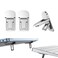 PONICOR 2PCS Metal Mini Foldable Laptop Stand Portable Computer Keyboard Riser with 2 Adjustable Angles SelfAdhesive Invisible Notebook Stand and Keyboard Lift for Desk Silver