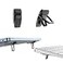 PONICOR Zinc Alloy Computer Keyboard Stand for Desk Foldable Keyboard Riser with 2 Angle Adjustable SelfAdhesive Invisible Laptop Stand for Desk 2pcs Black