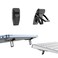 PONICOR Zinc Alloy Computer Keyboard Stand for Desk Foldable Keyboard Riser with 2 Angle Adjustable SelfAdhesive Invisible Laptop Stand for Desk 2pcs Black