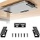 FOROIRON 3 PCS Under Desk Laptop Mount with AntiScratch Felt Board Under Desk Laptop Holder Tray Durable Under Desk Shelf for Laptop Thick up to 115