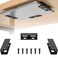 FOROIRON 3 PCS Under Desk Laptop Mount with AntiScratch Felt Board Under Desk Laptop Holder Tray Durable Under Desk Shelf for Laptop Thick up to 115