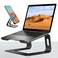 VECOFO Laptop Stand for Desk Aluminum Laptop Riser Holder for All laptops 1017 InchesInclude A Cell Phone StandBlack