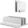 POANW Universal Laptop Vertical Stand Dual Desktop Adjustable Notebook Stand up to 173 inches for SamsungHPDellChrome Book laptops Silver