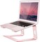 Orionstar Ergonomic Laptop Stand Premium 5mm Aluminum Riser for 10156 Inch Notebook Computer ToolFree Detachable Elevator Holder for Desk Office Sturdy Riser for EyeLevel Neck Relief Pink