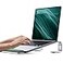 JCZT Aluminum Laptop Stand Notebook Stand with Wrist Rest Ergonomic Detachable Laptop Mount Computer Stand Compatible with 1017 All Laptops Such as MacBook Air ProHPDellLenovo Silver