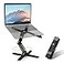 Moallia N86 360 Rotating Laptop Stand Adjustable Height Angle Ergonomic Metal Riser for Desk Collaborative Work Fully Foldable for Easy Storage Fits All MacBook Laptops up to 16 inches Black