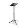OnStage LPT7000 Deluxe Laptop Stand Adjustable Height and Tilt Metal Construction Black Foldable