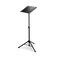 OnStage LPT7000 Deluxe Laptop Stand Adjustable Height and Tilt Metal Construction Black Foldable
