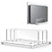 OMOTON Vertical Laptop Stand for Desk Acrylic Dual Laptop Holder Desktop Clear Adjustable Dock for MacBook Pro Air HP All Gaming Laptops up to 17 Clear Dual Slot