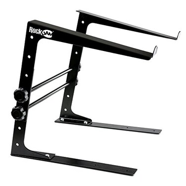 RockJam Portable DJ Laptop Stand with Adjustable Height AntiSlip Design Works For Laptops Controllers CD Players