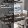 HumanCentric Vertical Laptop Stand for Desks in Silver Color Upright Adjustable Holder to Dock Apple MacBook Stand and Other Laptops to Organize Work Home Office Automatic Grip