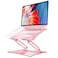 Urmust Laptop Notebook Stand Holder Adjustable Laptop Stand Portable Computer Riser Compatible with MacBook Air Pro HP Dell XPS Lenovo All Laptops 10156Rose Gold