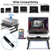 AboveTEK Laptop Stand 20 Angles TwoLayer Height Adjustable Laptop Stands Portable Laptop Riser with 360 Rotating Base Storage Space Extra Phone Holders Compatible with 1017 Laptops Black