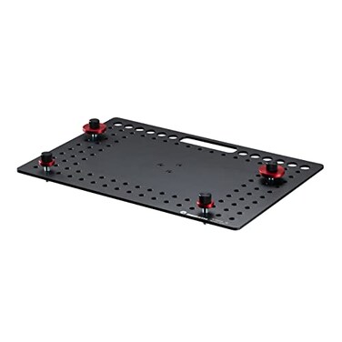 Manfrotto TetherGear Laptop Deck 48 mm Thick Lightweight Aluminium Laptop Mount 46 cm x 31 cm Cheese Plate Style AntiSlip Mounting Hardware and Cable Management MLTSA4301B