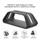HumanCentric Vertical Laptop Stand Compatible with MacBook Pro and MacBook Air Holder for Personal Computer Desk Stand Aluminium Exchangeable Inserts to Fit Different Device Models Black