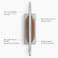 UPERGO Vertical Laptop Stand for Desk Laptop Holder to Dock MacBook MacBook Pro and Other Laptops Black Walnut Wood