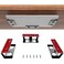 IFCASE Under Desk Laptop Mount with Adhesive Screw in Hard Aluminum Under Desk Shelf Holder for Laptop Mac mini MacBook Keyboard with AntiScratch Silicone Silver