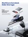 NODOCA Laptop Storage for Desk Vertical Laptop Stand for Desk MacBook Vertical Stand with Headphone Holder Desk Side Storage for MacBookSurfaceSamsungHPDellM Black