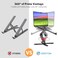 OMOTON 360 Rotating Laptop Stand Riser for Desk Ergonomic Foldable Computer Stand Adjustable Height Angles for Collaborative Work Easy Storage Fit MacbooksAll Laptops up to 16 inches Black