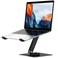 BESIGN LS12 Laptop Stand with 360 Rotating Base Ergonomic Adjustable Notebook Holder Computer Riser Stand Compatible with Air Pro Dell HP Lenovo More 1014 Laptops Black