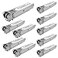 FTTPVIPS 10Pack 125G SFP Module 1000BaseSX Multimode LC Transceiver 850nm MMF 550m Range Compatible with Cisco SFPGES Meraki MASFP1GBSX Ubiquiti UFMM1G Mikrotik TPLink NetgearAruba and more