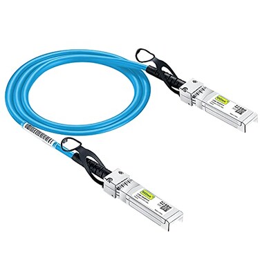 10Gtek Blue Colored 10G SFP DAC Cable Twinax SFP Cable for Ubiquiti UniFi Devices 05Meter16ft