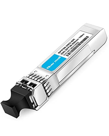 fiber mall 25G SFP28 SR for Compatible with Fortinet FNTRANSFP28SR 25GBASESR SFP28 850nm 100m DOM LC MMF Optical Transceiver Module