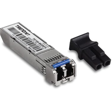 TRENDnet SFP to RJ45 100BaseFX MultiMode LC Module TE100MGBFX Compatible with MiniGBIC Supports 1310 nm Up to 155 Mbps HotPluggable Up to 2 Km 12 Miles Lifetime Protection