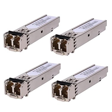 GESD 4 Pack 125G 850nm Multimode SFP LC Transceiver Fiber Module 550 Meters 1000BaseSX LC MMF for Cisco GLCSXMMDSXMMSFPGESFortinetUbiquiti UniFi UFMM1GMikrotik S85DLC05D Meraki MASFP1GBSX