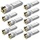 FTTPVIPS 10PCS 10GBASET SFP RJ45 Copper Transceiver Module MultiRate 125G25G5G10G up to 30m Compatible with TPLink Cisco SFP10GTS Ubiquiti UFRJ4510G Netgear Broadcom Mikrotik and More