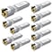 FTTPVIPS 10PCS 10GBASET SFP RJ45 Copper Transceiver Module MultiRate 125G25G5G10G up to 30m Compatible with TPLink Cisco SFP10GTS Ubiquiti UFRJ4510G Netgear Broadcom Mikrotik and More