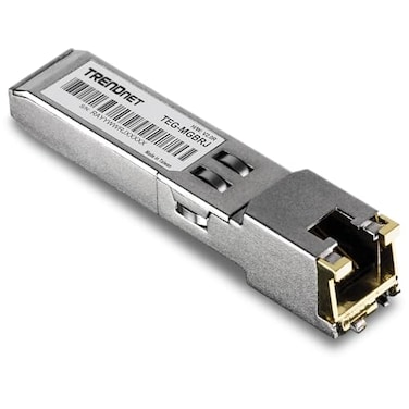TRENDnet SFP to RJ45 1000BASET Copper SFP Module TEGMGBRJ 100m 328 Ft RJ45 Connector Hot Pluggable Supports Data Rates Up to 125Gbps IEEE 8023ab Gigabit Ethernet Lifetime Protection