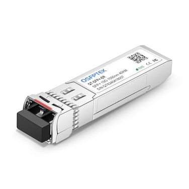 QSFPTEK 10GBASEER SFP Module 10giga Single Mode SFP 1550nm 40km DDM LC 10GE Gigabit Network Ethernet Mini GBIC SingleMode Fiber Optic Transceiver for Cisco SFP10GER Ubiquiti Netgear Mikrotik
