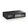 MokerLink 10 Port Gigabit PoE Switch 8 GE PoE 2 GE Uplink 101001000Mbps 120W 8023afat Fanless Plug Play Ethernet Switch