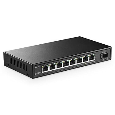 YuLinca 8 Port 25G Switch with 10G SFP 25Gbps Network Hub Ethernet Splitter MultiGigabit Fanless Unmanaged PlugPlay Gaming Switch