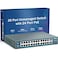 Yuanley 24 Port PoE Switch with 2 Gigabit Ethernet Uplink Port Unmanaged 26 Port 8023afat 400W Power PoE Network Switch Rackmount Plug and Play