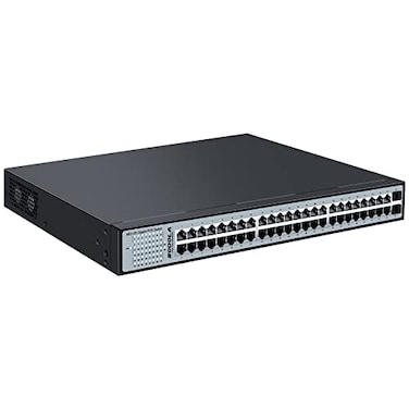 SODOLA 48 Port Gigabit PoE Switch 600W Unmanaged Network Switch with 48 Port IEEE8023afat PoE 2 x 1G SFP Metal Rackmount Unmanaged Plug and Play Power Over Ethernet Switch