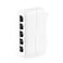 MokerLink 5 Port PoE Extender IEEE 8023 afatbt 90W PoE Repeater 10100Mbps 1 PoE in 4 PoE Out Wall Din Rail Mount POE Passthrough Switch